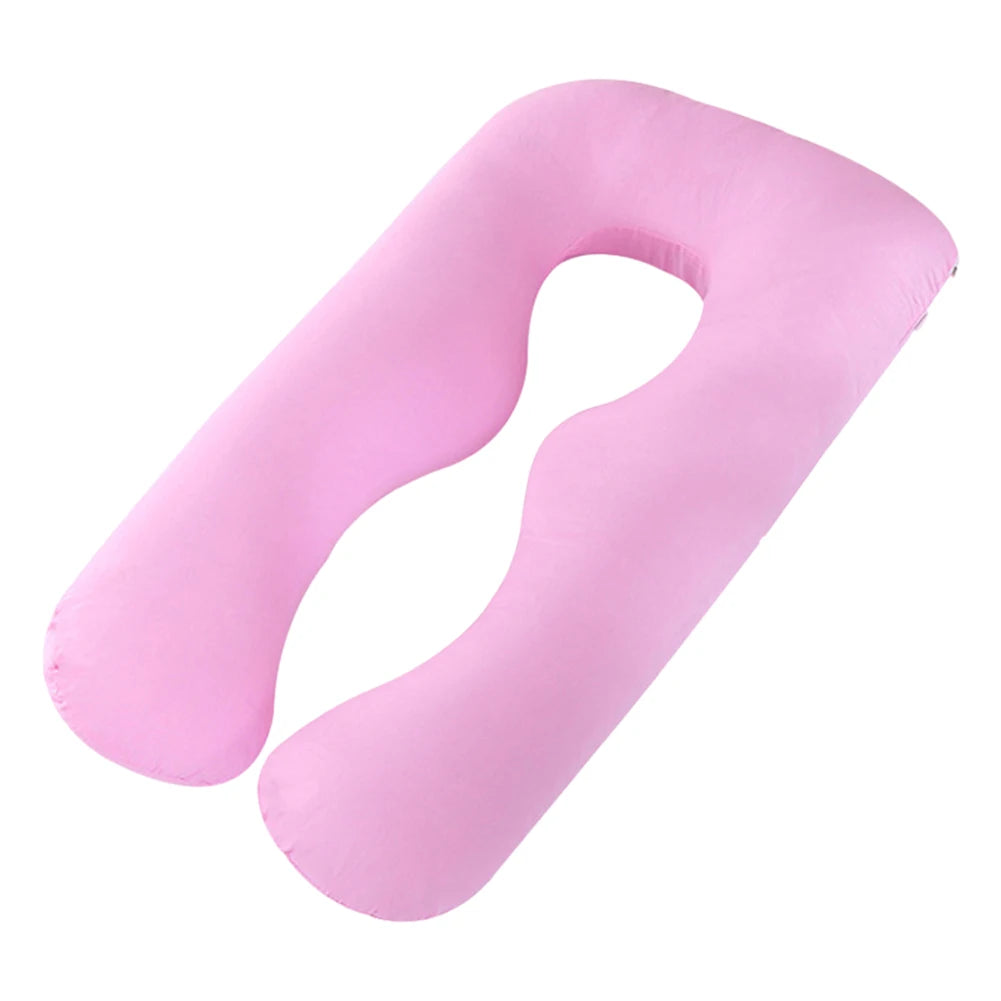 Maternity Pillow Case Pure Cotton Cover Multifunction U-shape for Pregnant Women