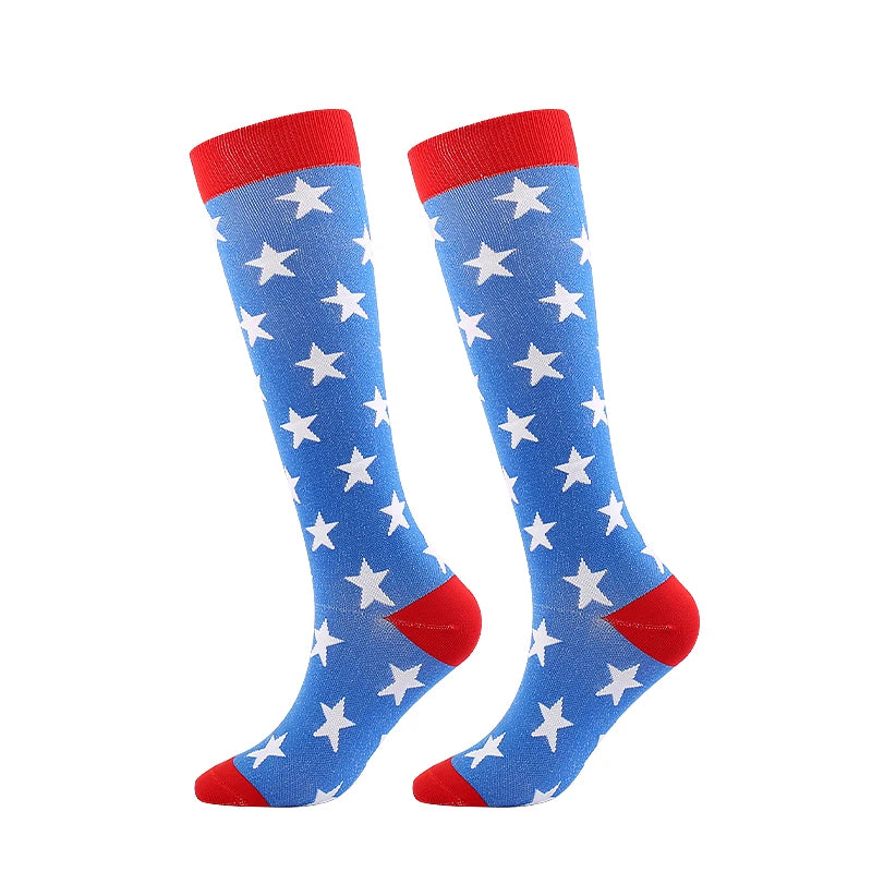 Compression Socks Medical Blood Circulation Swelling Men Women Elastic Socks Outdoor Marathon Fitness Travel Flying Sports Socks