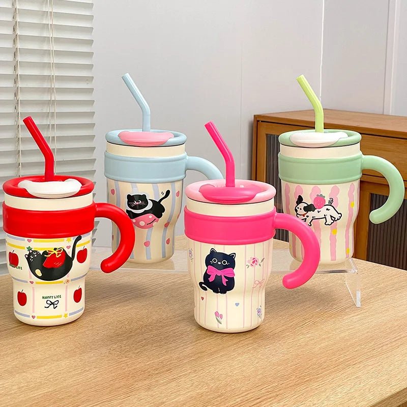 700 ML/1.2L Tumbler with handle Lid Stre