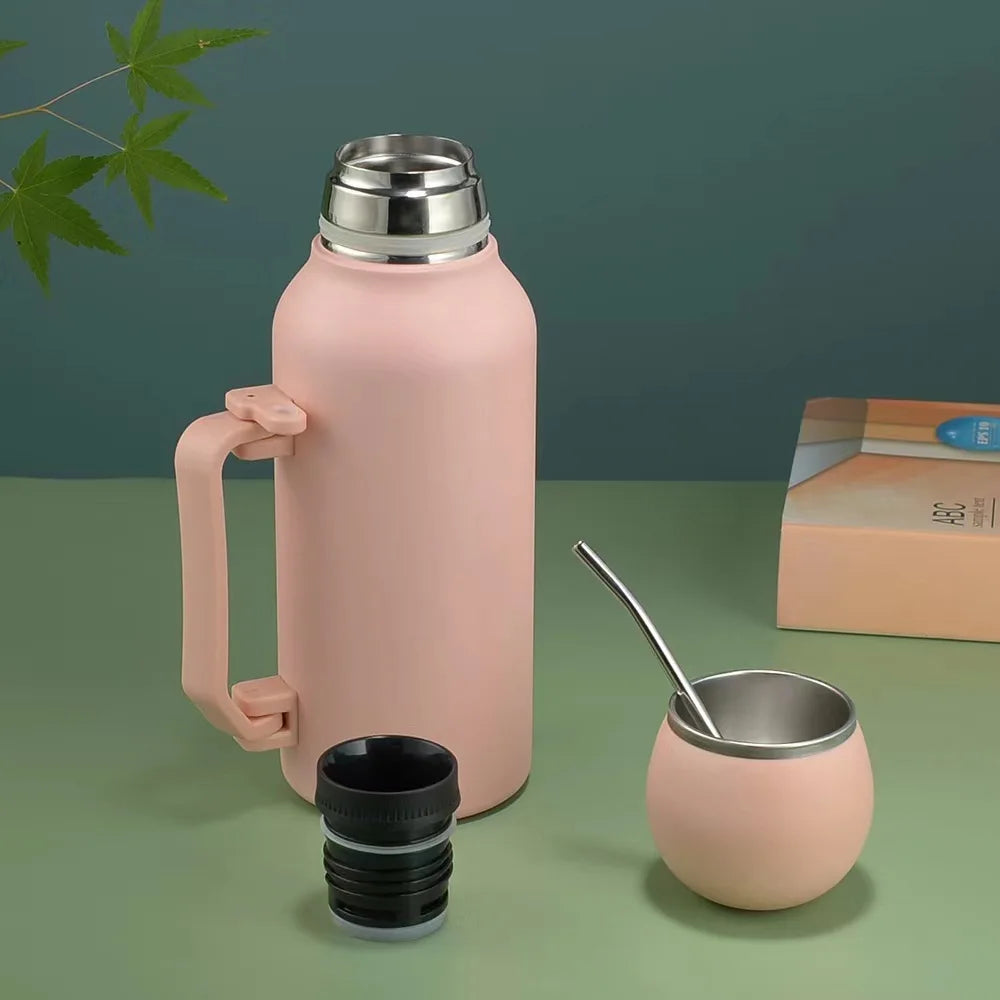 1.2L Large Capacity Stainless Steel Thermos Portable Vacuum Flask