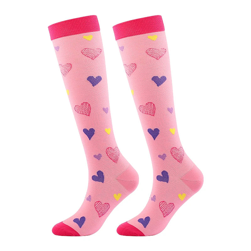 Compression Socks Medical Blood Circulation Swelling Men Women Elastic Socks Outdoor Marathon Fitness Travel Flying Sports Socks