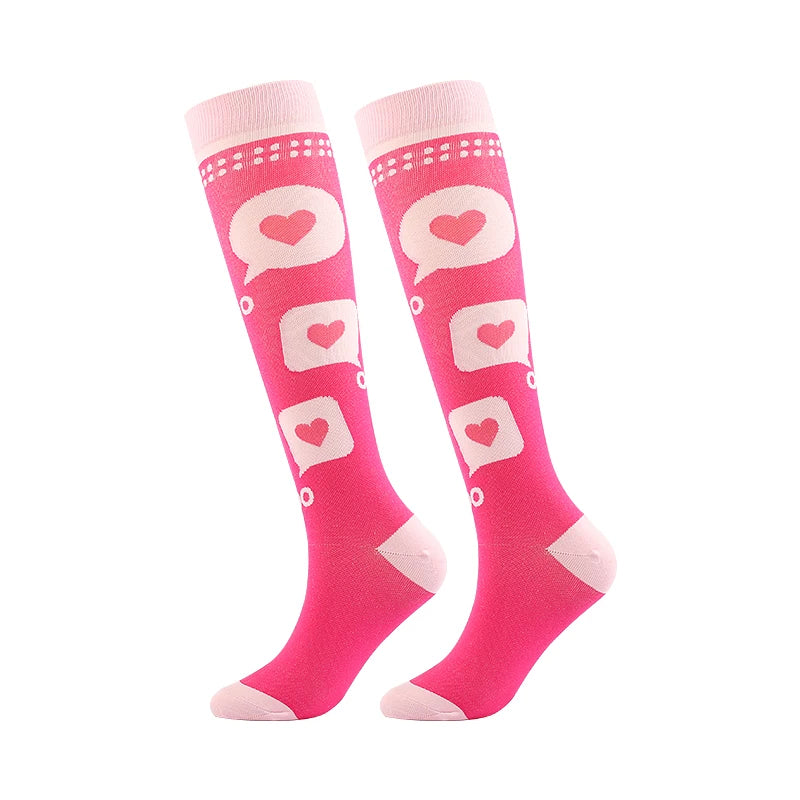 Compression Socks Medical Blood Circulation Swelling Men Women Elastic Socks Outdoor Marathon Fitness Travel Flying Sports Socks