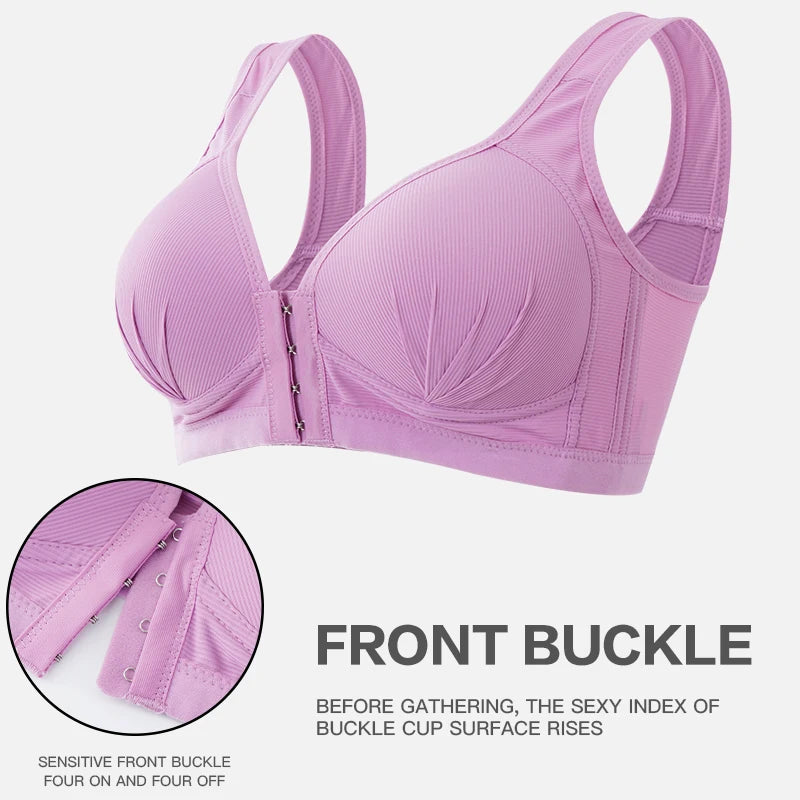 Plus Size Seamless Sexy Open Cup Bra for Maternity Clothes Pregnancy Women Front Closure Breastfeeding Underwear Nursing Bras