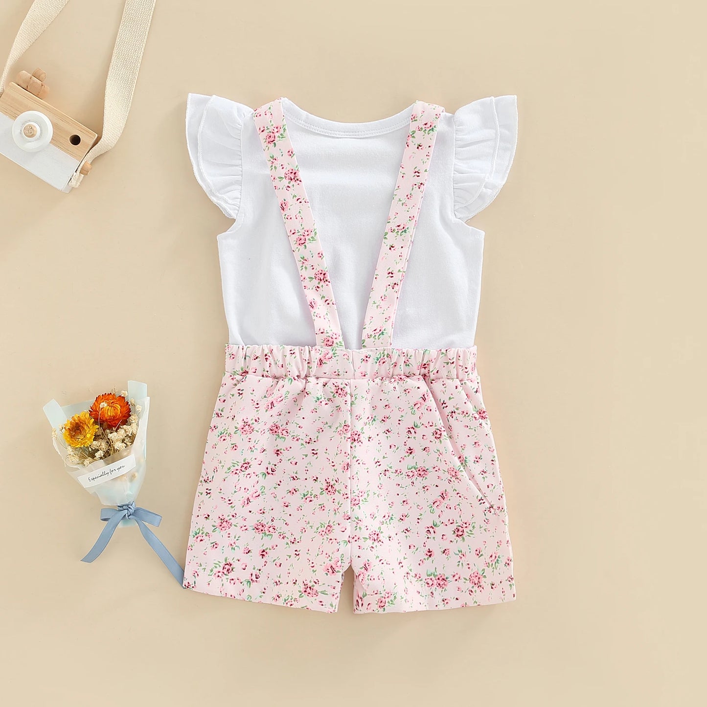 Little Girls Outfits Children Clothing Short Sleeve Round Neck Tops