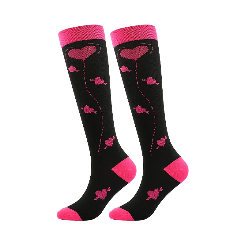 Compression Socks Medical Blood Circulation Swelling Men Women Elastic Socks Outdoor Marathon Fitness Travel Flying Sports Socks