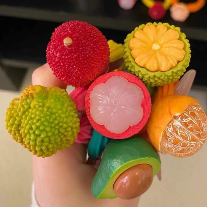 Tie Fruit Hair Rope Ponytail Holder