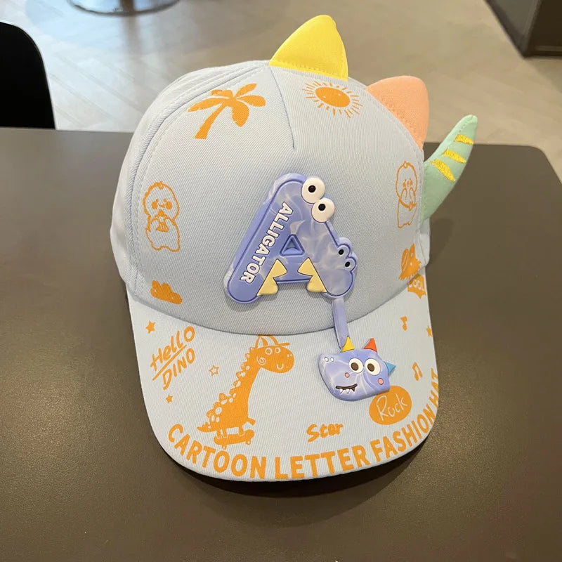Cartoon animal basket ball cap for kids