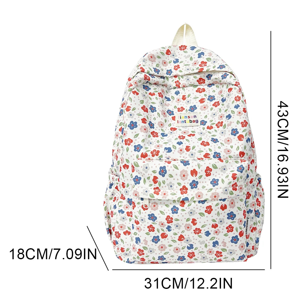 Japanese Flora Pattern Backpack