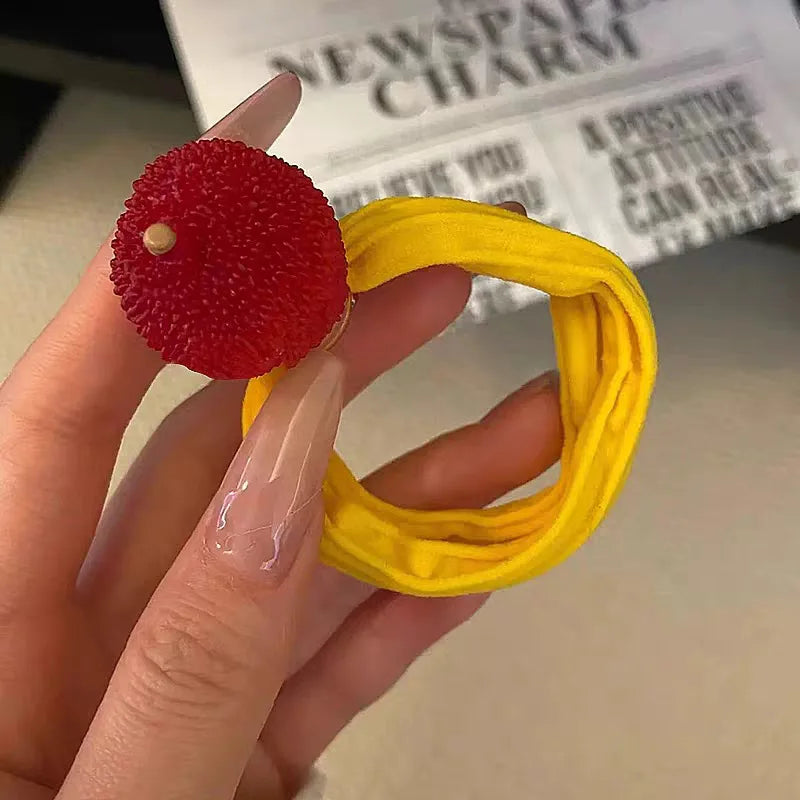 Tie Fruit Hair Rope Ponytail Holder