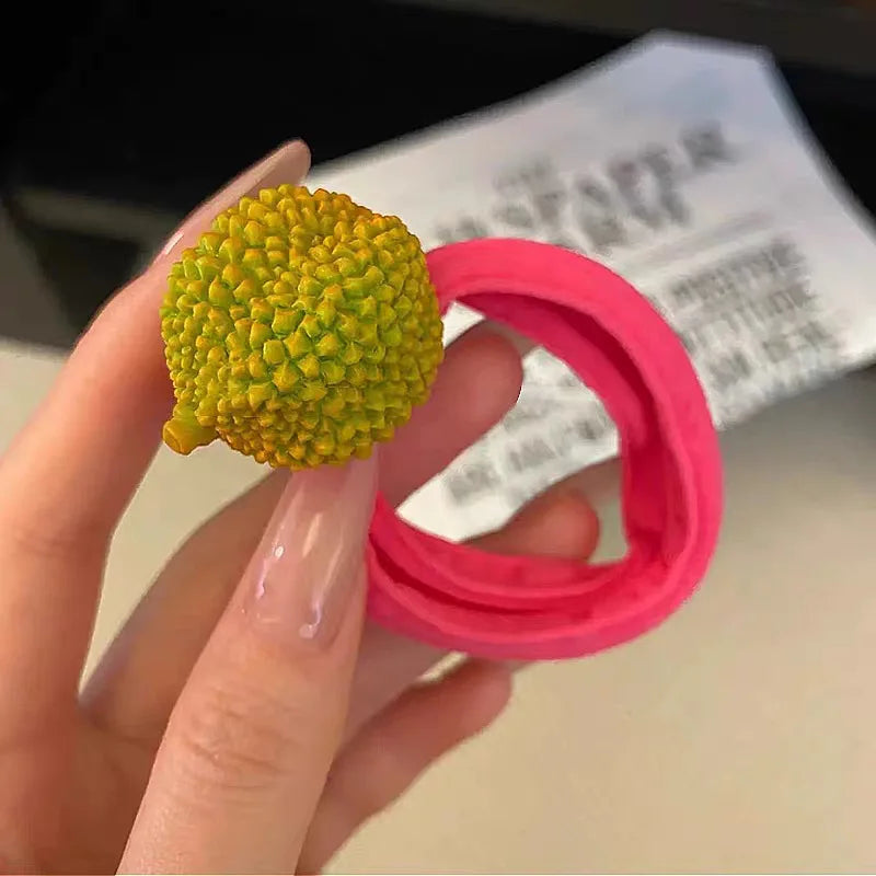 Tie Fruit Hair Rope Ponytail Holder
