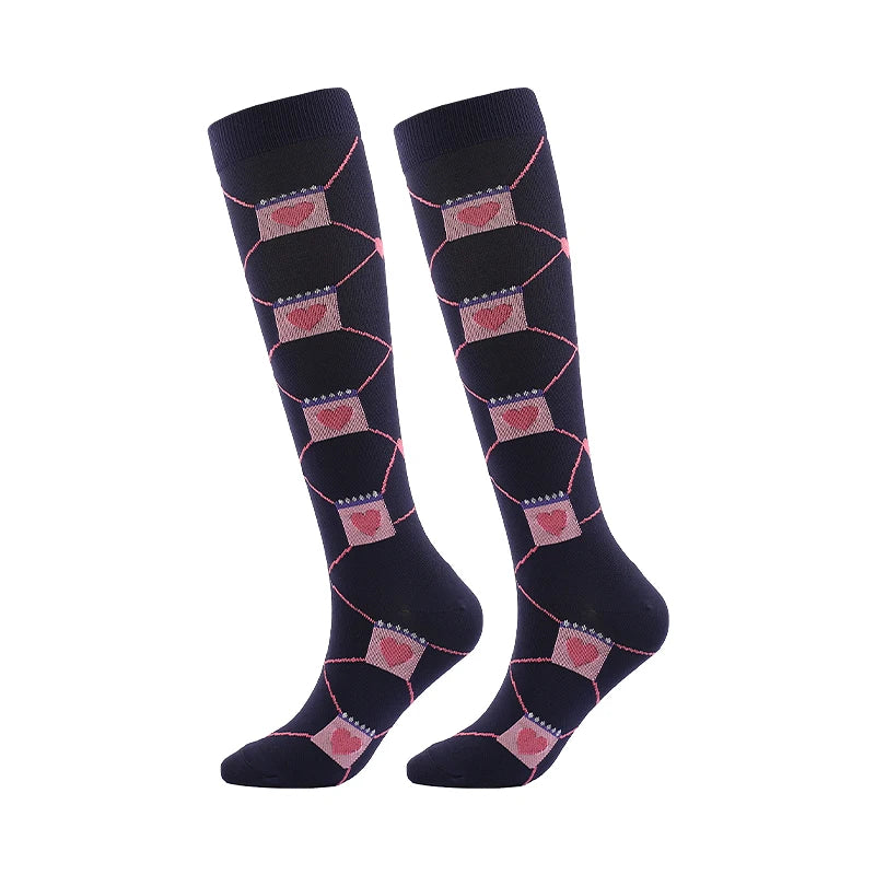 Compression Socks Medical Blood Circulation Swelling Men Women Elastic Socks Outdoor Marathon Fitness Travel Flying Sports Socks