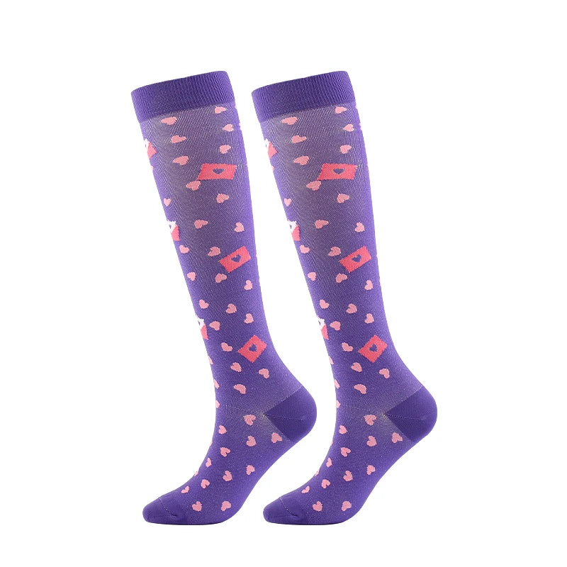 Compression Socks Medical Blood Circulation Swelling Men Women Elastic Socks Outdoor Marathon Fitness Travel Flying Sports Socks