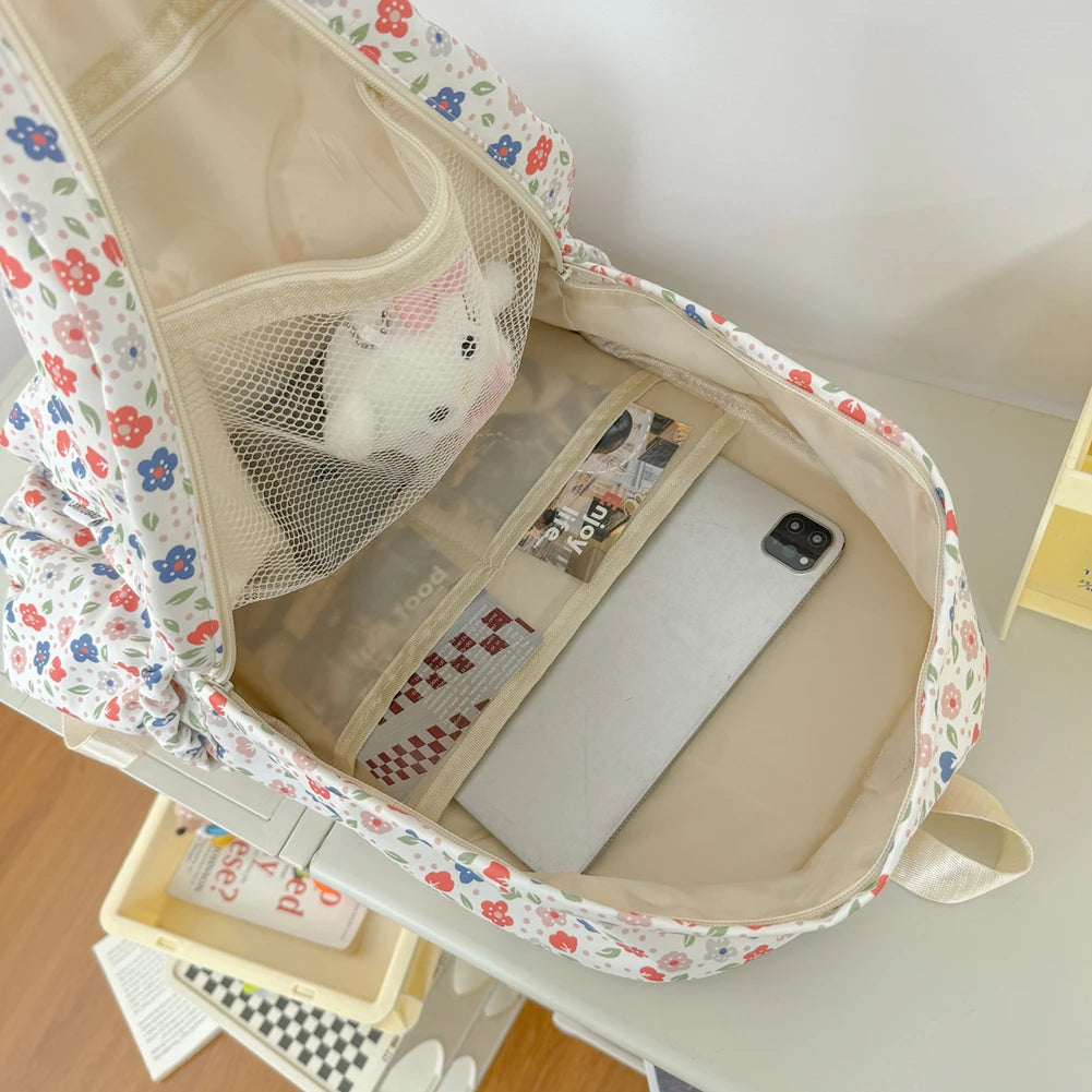 Japanese Flora Pattern Backpack