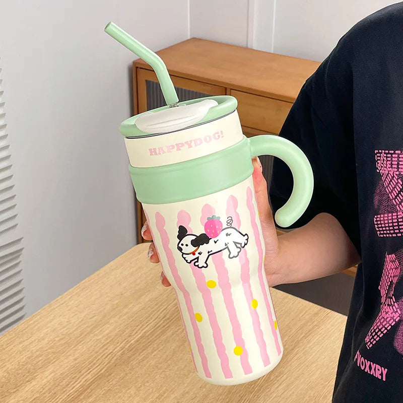 700 ML/1.2L Tumbler with handle Lid Stre