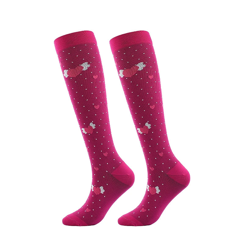 Compression Socks Medical Blood Circulation Swelling Men Women Elastic Socks Outdoor Marathon Fitness Travel Flying Sports Socks