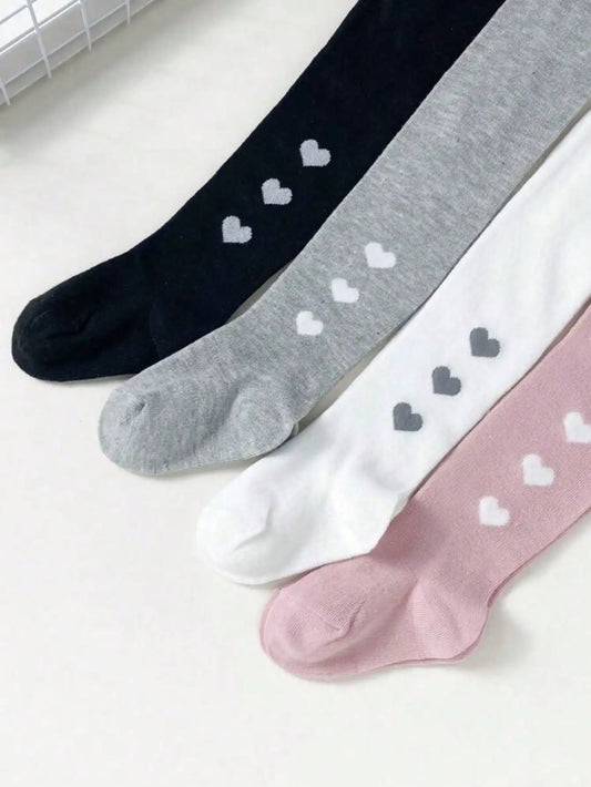 3 pairs of girls tight pants for autumn and winter, cute and caring baby pantyhose, warm and comfortable baby socks, suitable f