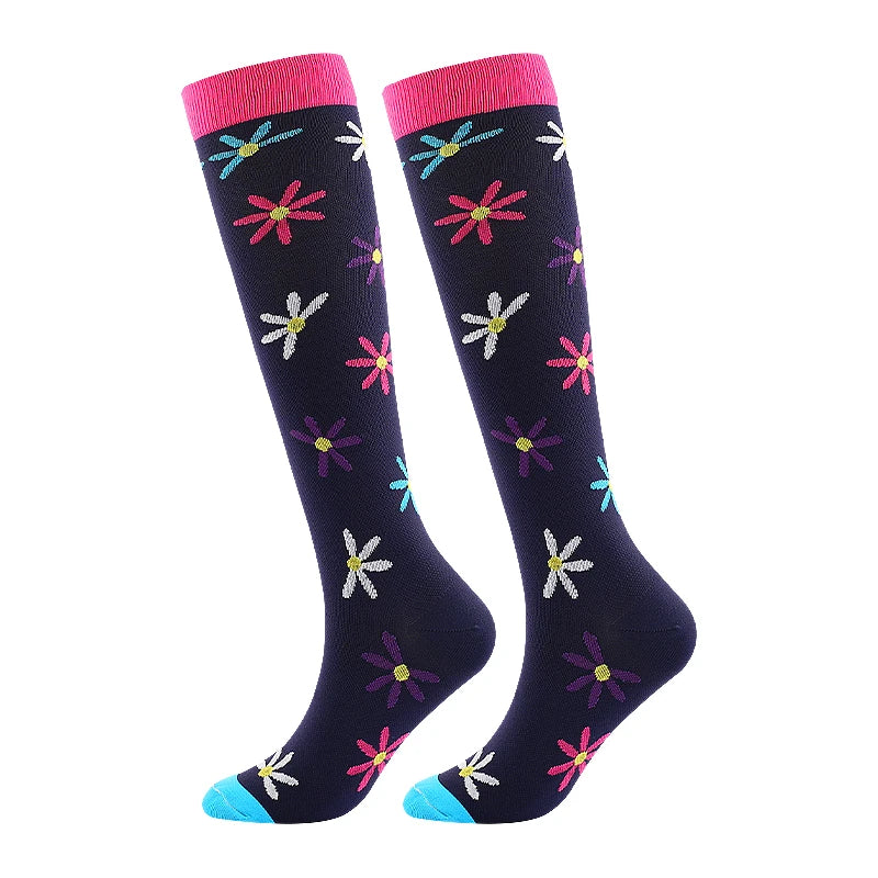 Compression Socks Medical Blood Circulation Swelling Men Women Elastic Socks Outdoor Marathon Fitness Travel Flying Sports Socks