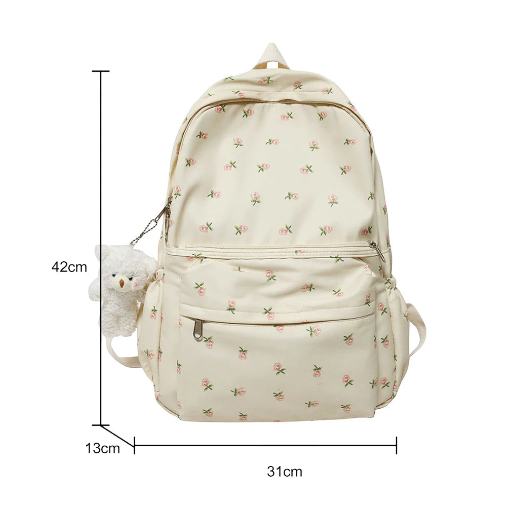Japanese Flora Pattern Backpack