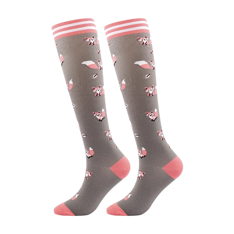 Compression Socks Medical Blood Circulation Swelling Men Women Elastic Socks Outdoor Marathon Fitness Travel Flying Sports Socks
