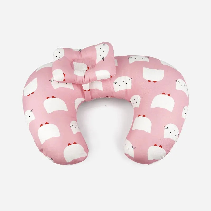 Nursing Pillow U Shaped Multifunctional with Removable, Machine Washable Cover - Waist & Neck Support for Breastfeeding