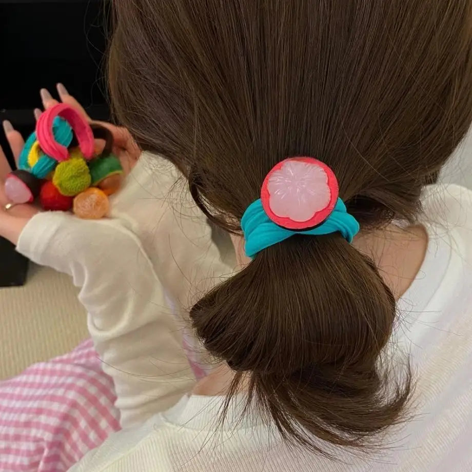 Tie Fruit Hair Rope Ponytail Holder