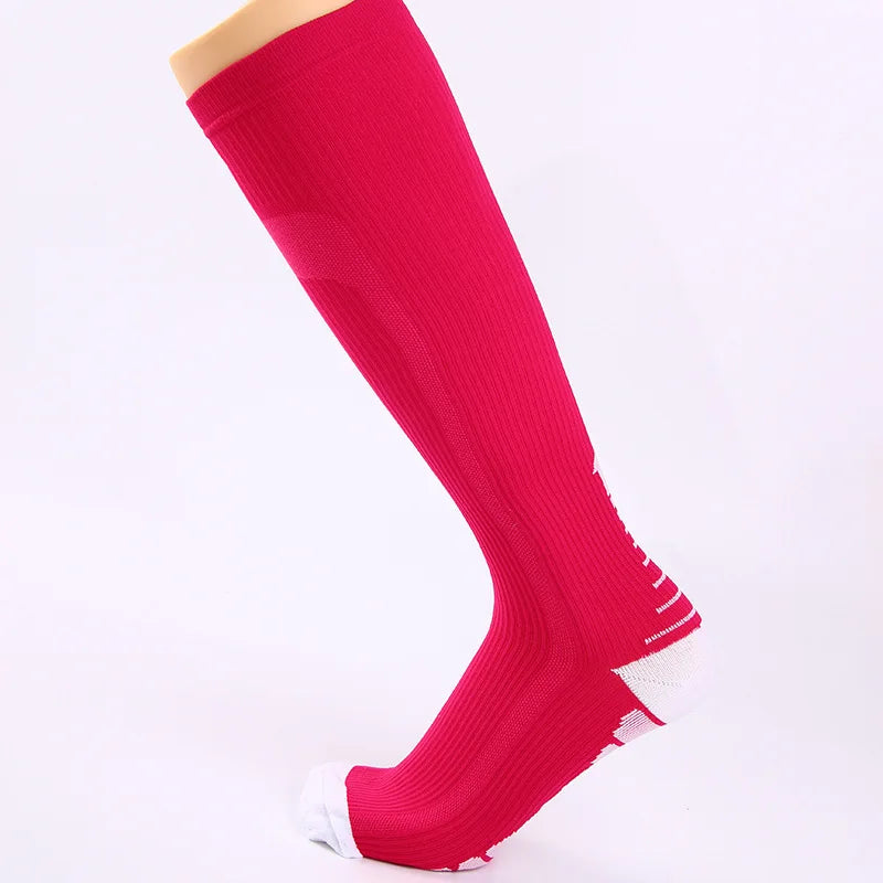 Compression Socks Woman Men Basketball Hockey Yoga Non Slip Over The Knee Sport Football Cycling Knee High