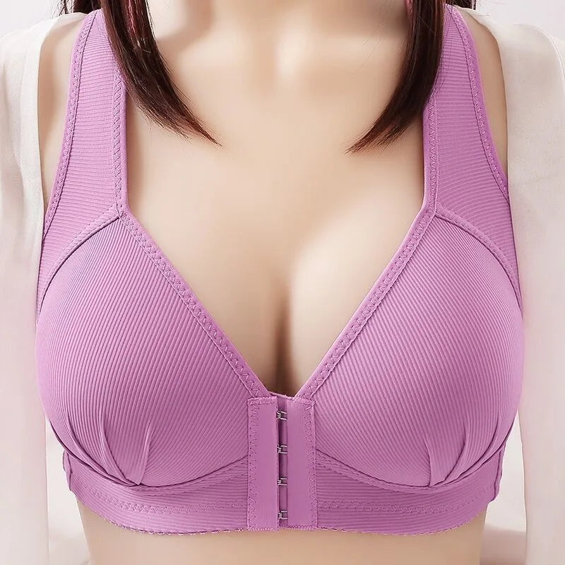 Plus Size Seamless Sexy Open Cup Bra for Maternity Clothes Pregnancy Women Front Closure Breastfeeding Underwear Nursing Bras