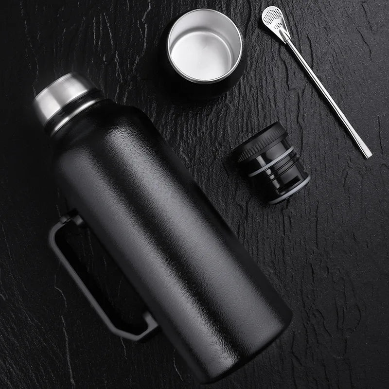 1.2L Large Capacity Stainless Steel Thermos Portable Vacuum Flask