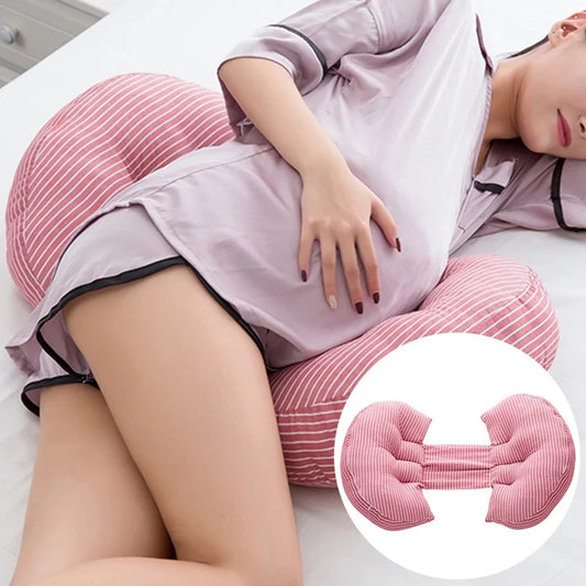 Pregnancy U Shape Pregnant Women Sleeping Support Pillow Bamboo Fiber Cotton Side Sleepers Pregnancy Body Pillows For Mater