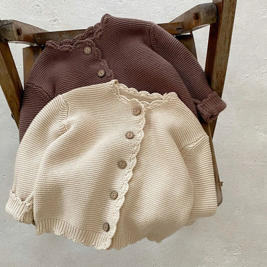 Baby & Toddler Long Sleeve Sweater Coat Boys Girls O-neck Cardigan Jacket