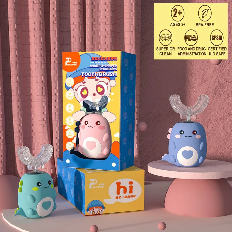 Kids silicone Toothbrush Automatic Rechargeable Sonic