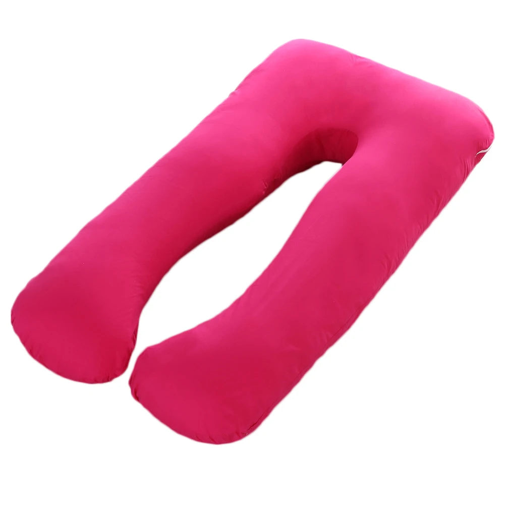 Maternity Pillow Case Pure Cotton Cover Multifunction U-shape for Pregnant Women