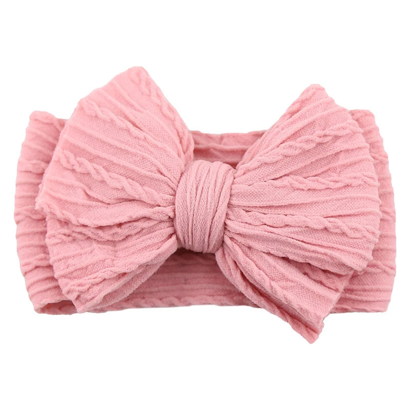 Baby Girl Headbands Bows Baby Headband Newborn Gift Elastic Hair Bands Solid Children Turban Kids Infant Hair Accessories