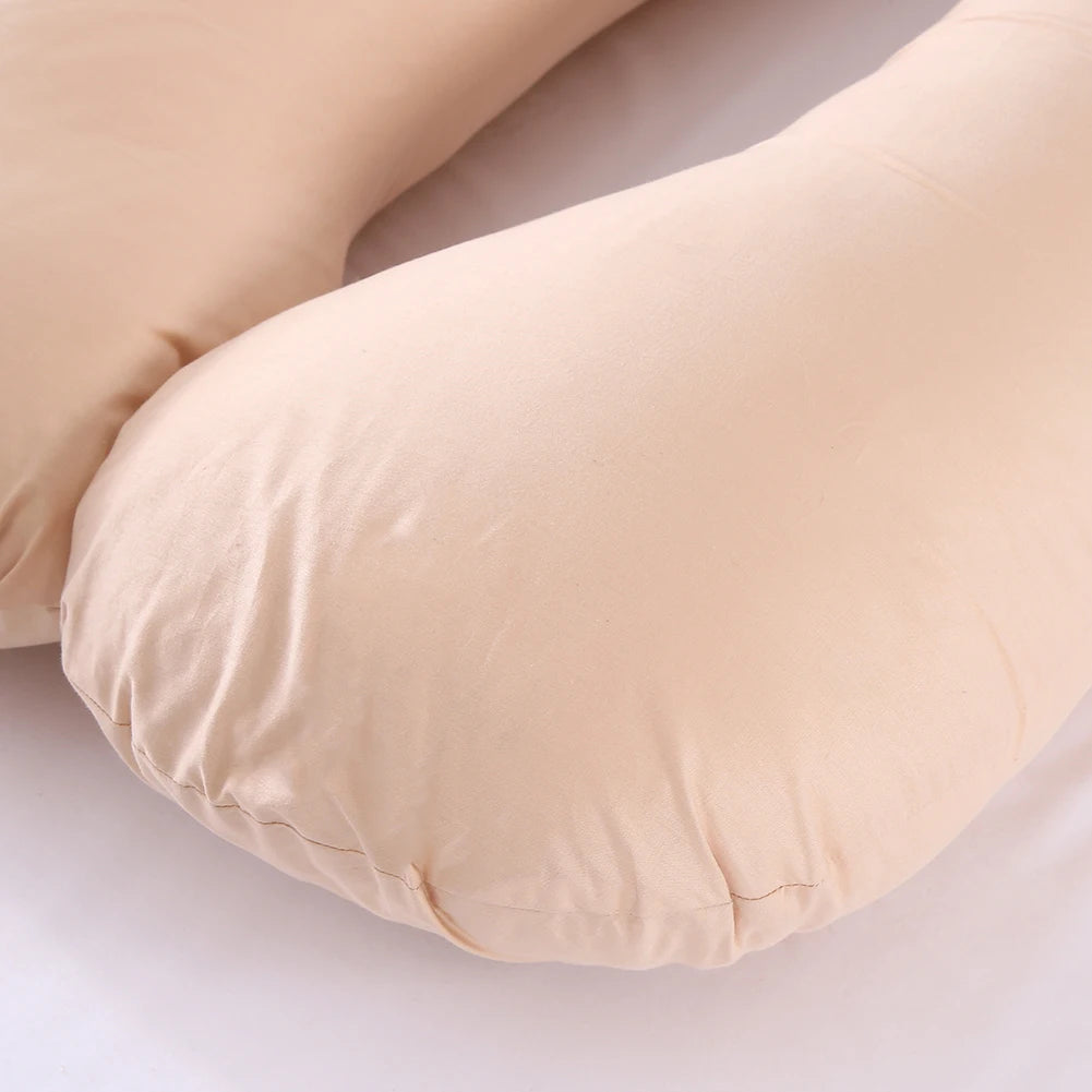 Maternity Pillow Case Pure Cotton Cover Multifunction U-shape for Pregnant Women