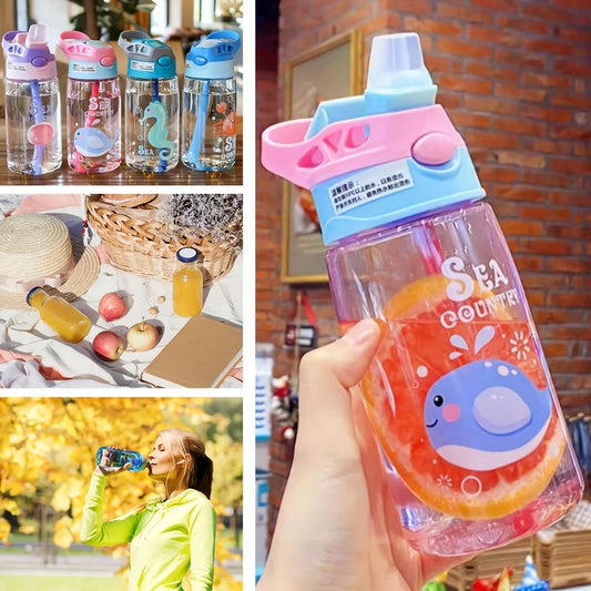 480ML Kids Water Sippy Cup