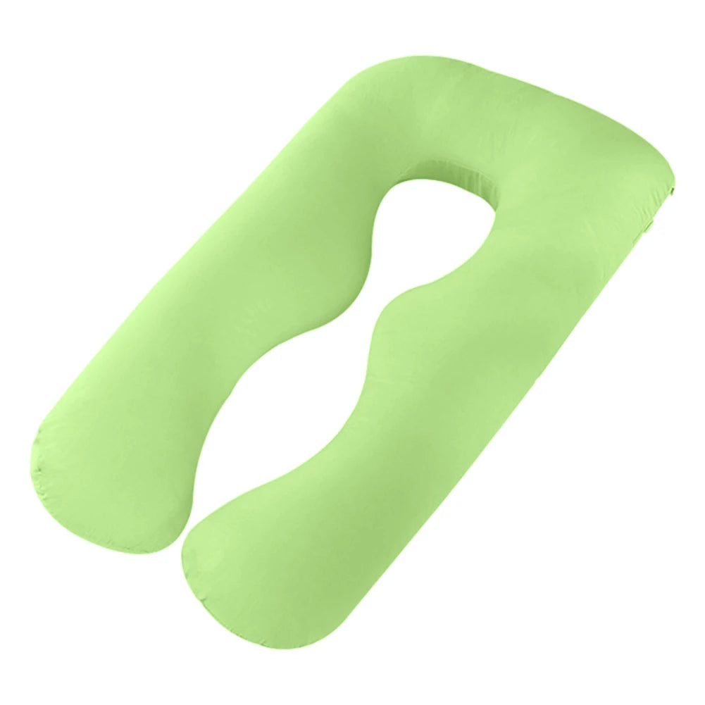 Maternity Pillow Case Pure Cotton Cover Multifunction U-shape for Pregnant Women