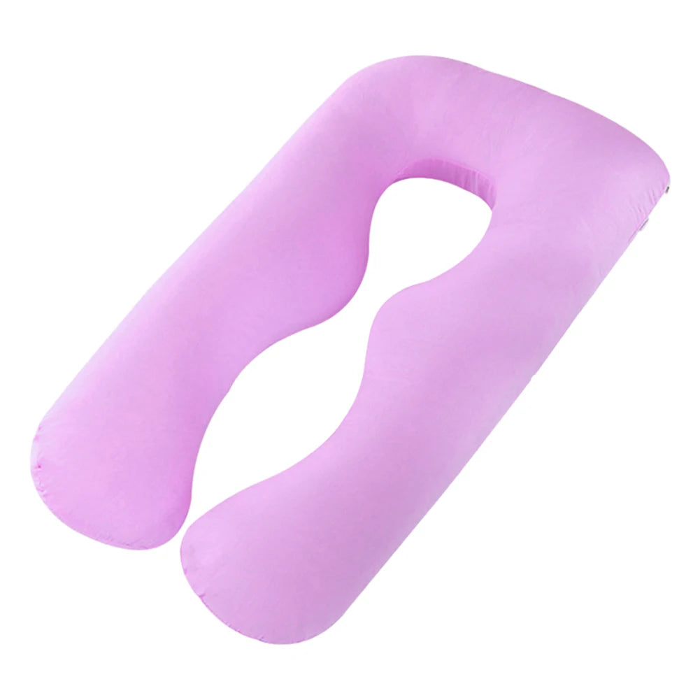 Maternity Pillow Case Pure Cotton Cover Multifunction U-shape for Pregnant Women