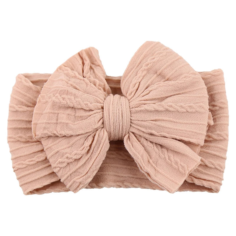Baby Girl Headbands Bows Baby Headband Newborn Gift Elastic Hair Bands Solid Children Turban Kids Infant Hair Accessories