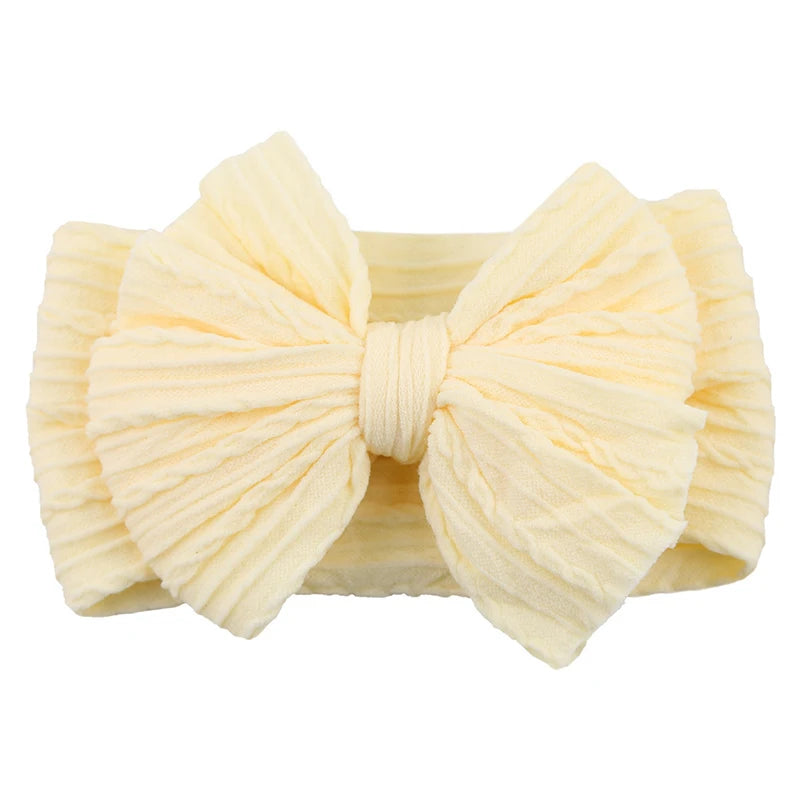 Baby Girl Headbands Bows Baby Headband Newborn Gift Elastic Hair Bands Solid Children Turban Kids Infant Hair Accessories