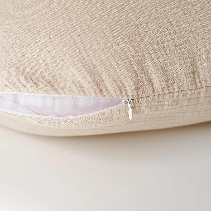 2PCS set Nursing Pillow Cover for Breastfeeding Pillows Ultra-Soft Muslin Cotton Baby Nursing Pillow Fits Newborn Feeding Pillow
