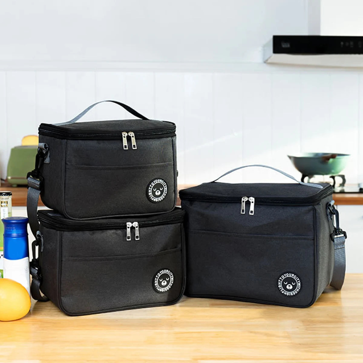 Lunch Box With Shoulder Held Bag