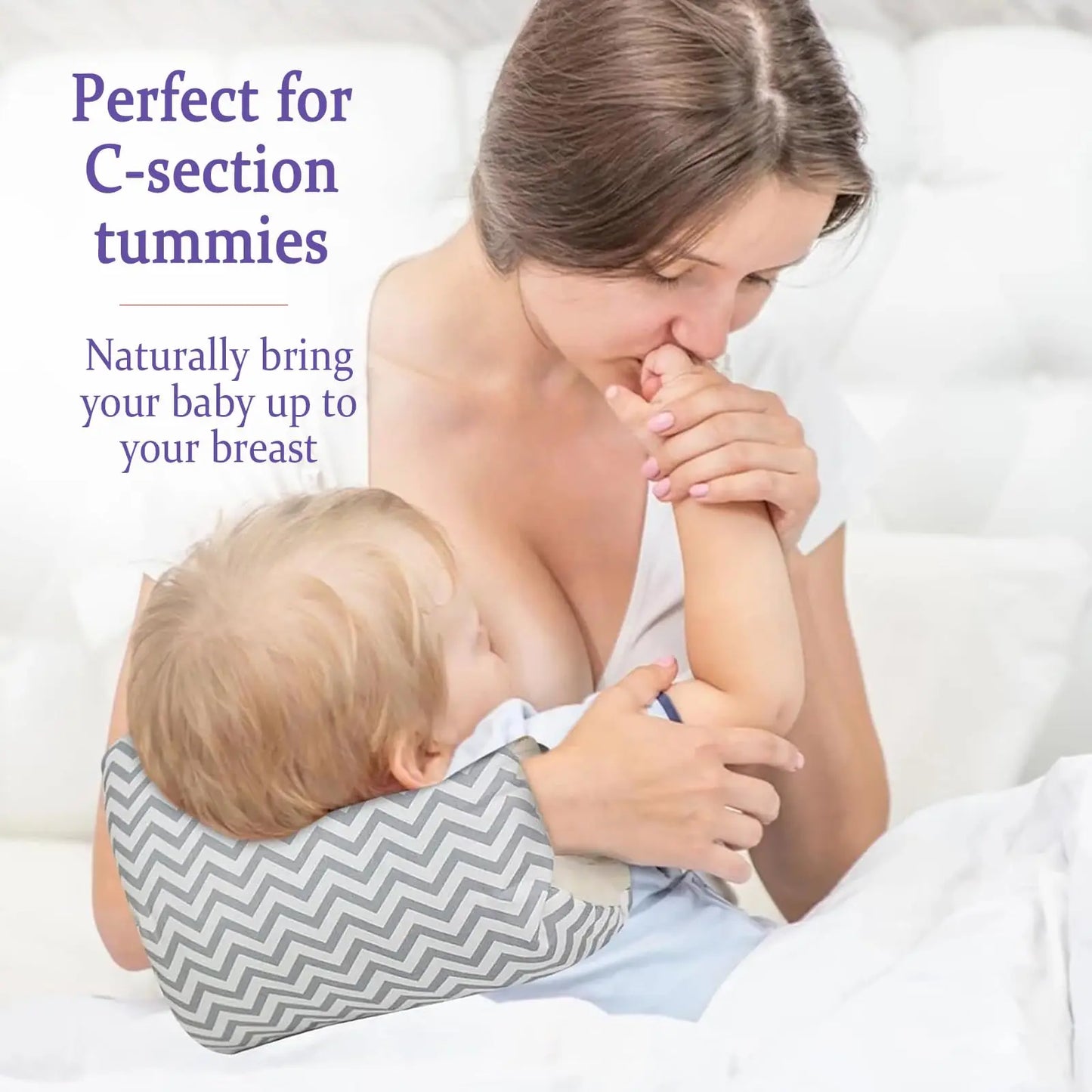Cozy Cradle Arm Pillow Nursing Pillow for Breastfeeding Support Arm Pillow for Feeding Baby, Travel Nursing Pillow