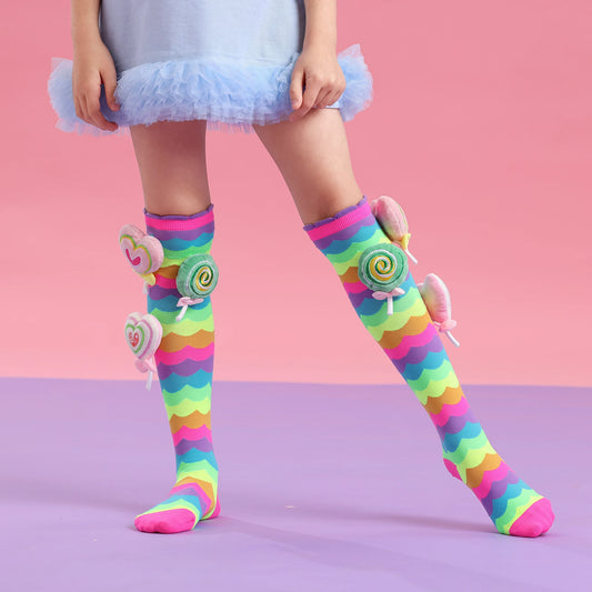 Crazy socks Cute girl socks girls wacky Funky Stretch Mid