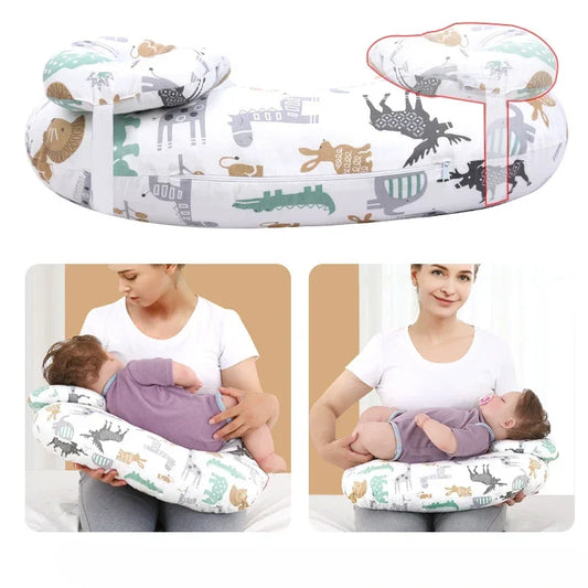 Multifunctional Nursing Pillow for Newborns & Moms – Ergonomic Breastfeeding Support with Waist Pain Relief