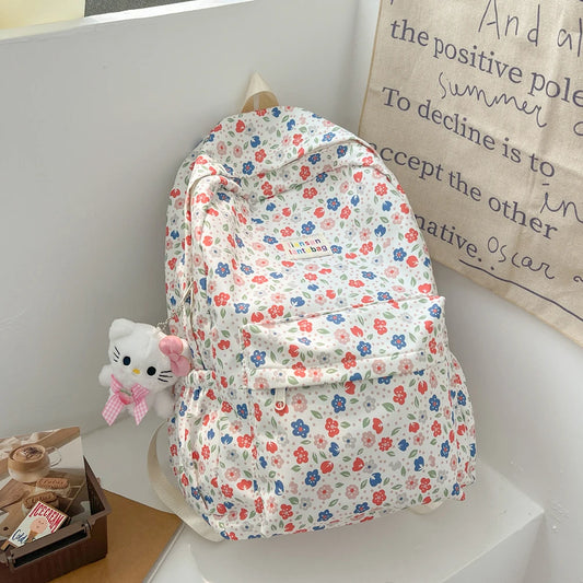 Japanese Flora Pattern Backpack