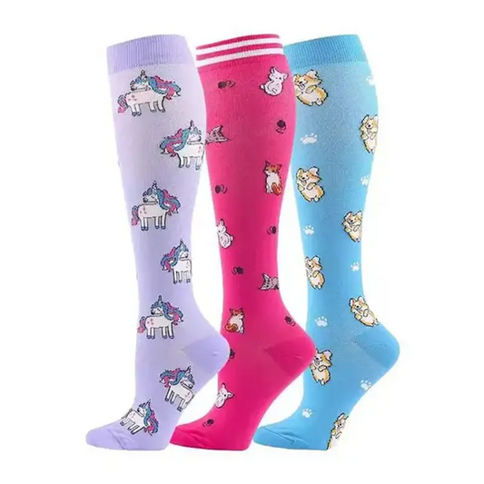 Compression Socks Medical Blood Circulation Swelling Men Women Elastic Socks Outdoor Marathon Fitness Travel Flying Sports Socks