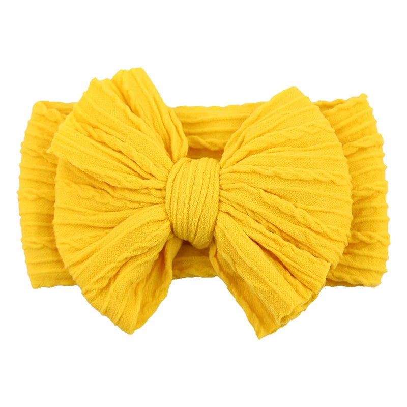 Baby Girl Headbands Bows Baby Headband Newborn Gift Elastic Hair Bands Solid Children Turban Kids Infant Hair Accessories