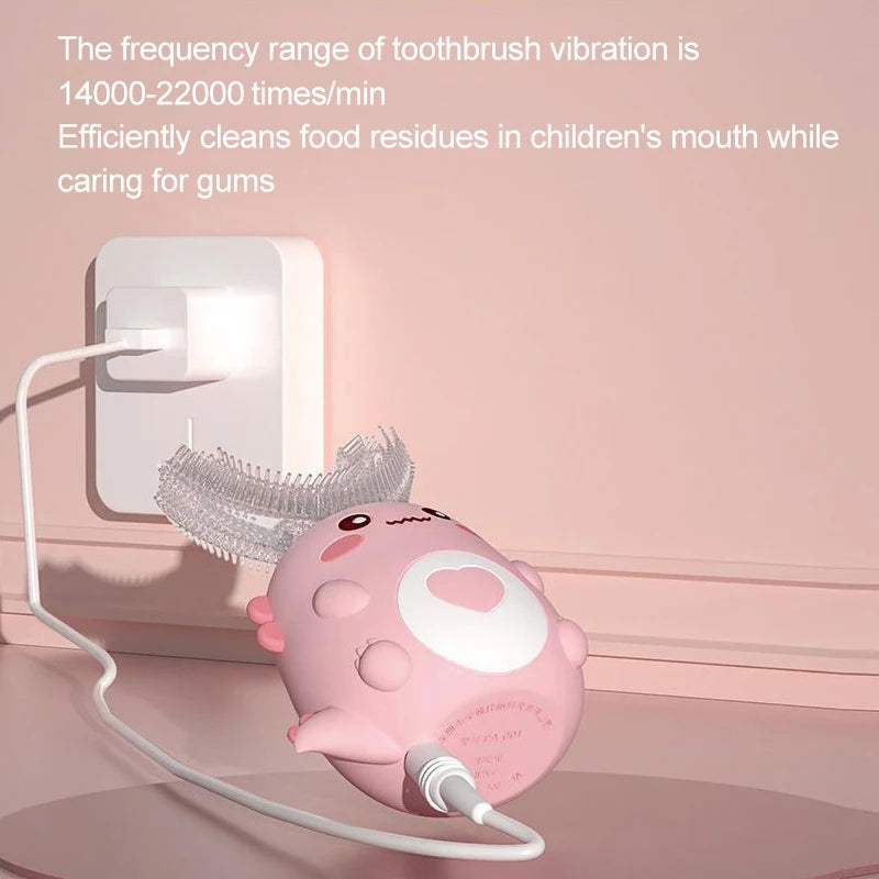 Kids silicone Toothbrush Automatic Rechargeable Sonic