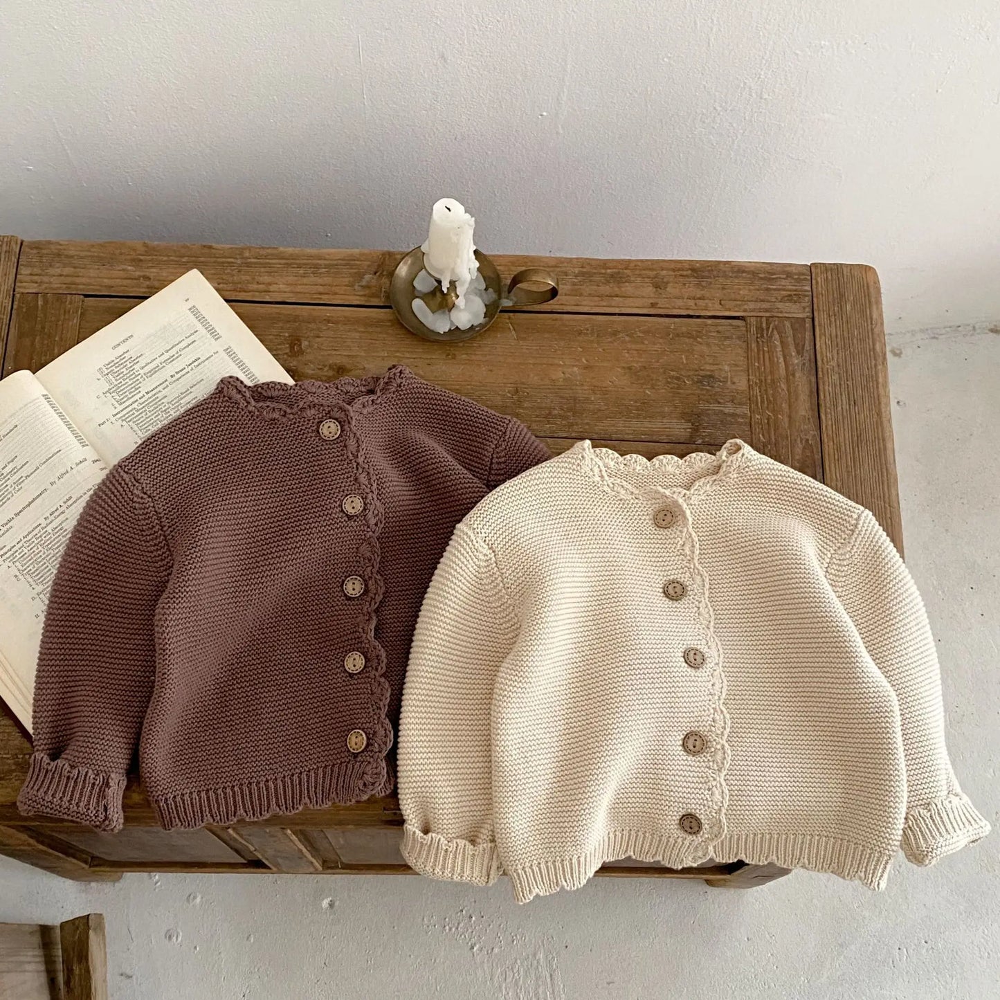 Baby & Toddler Long Sleeve Sweater Coat Boys Girls O-neck Cardigan Jacket