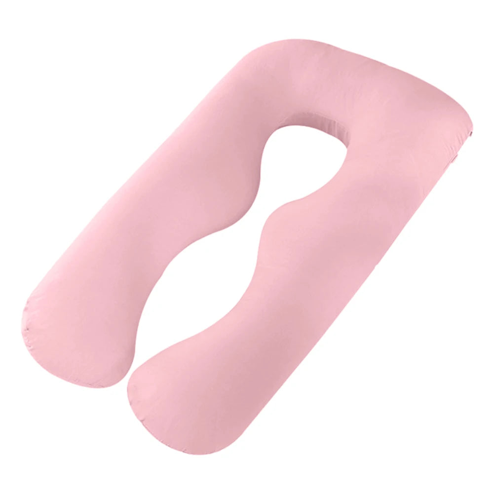 Maternity Pillow Case Pure Cotton Cover Multifunction U-shape for Pregnant Women